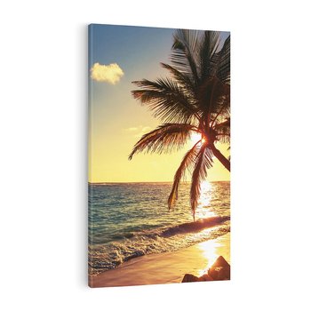 Obraz na płótnie 80x120 - Rajski Widok - zachód słońca,