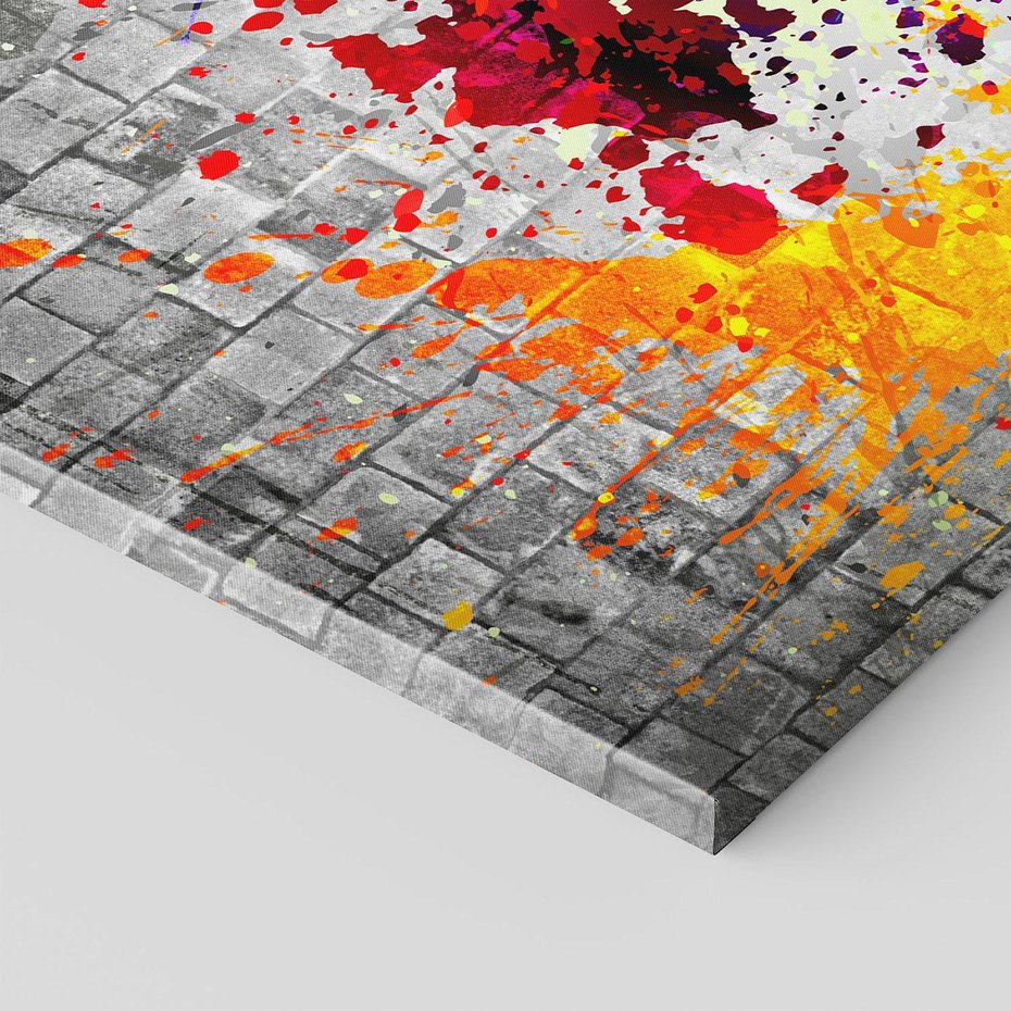 Obraz na płótnie 70x50 - Ekspresja Graffiti - farba, graffiti