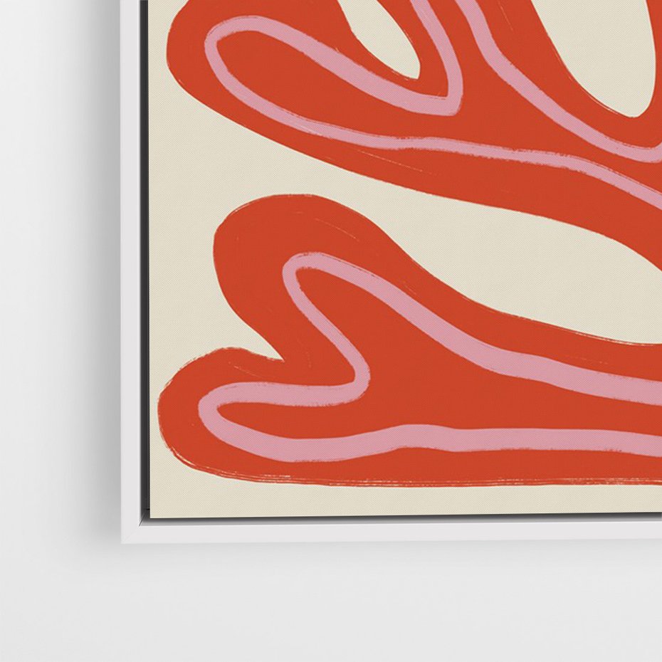 Obraz w ramie 80x120 - Księga Pastelowych Impulsów - abstrakcyjny obraz, plakat - rama biała