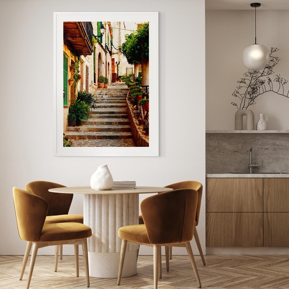 Plakat bez ramy 21x30 - Uroczysta perspektywa uliczki - uliczka, perspektywa