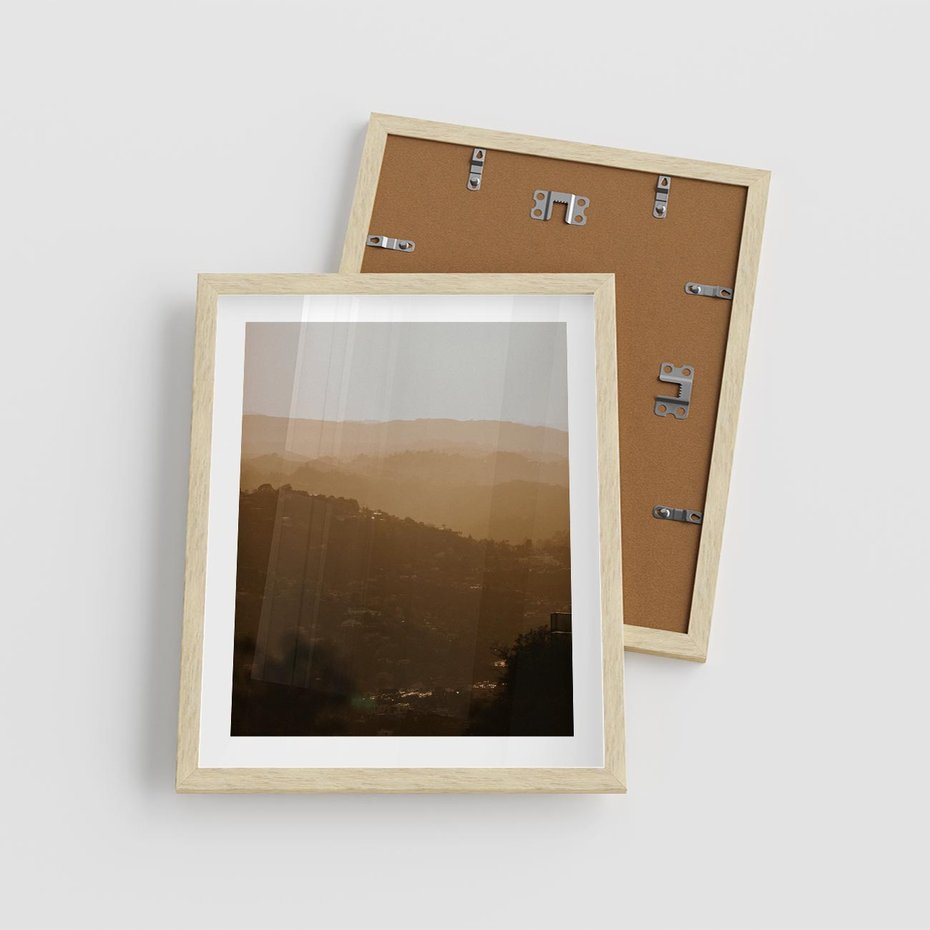 Plakat w ramie 40x50 - Odejście Słońca - pejzaż, zachód - rama drewno