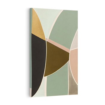 Obraz na płótnie 80x120 - Abstrakcyjne Pudry - abstrakcyjne kształty, plamy