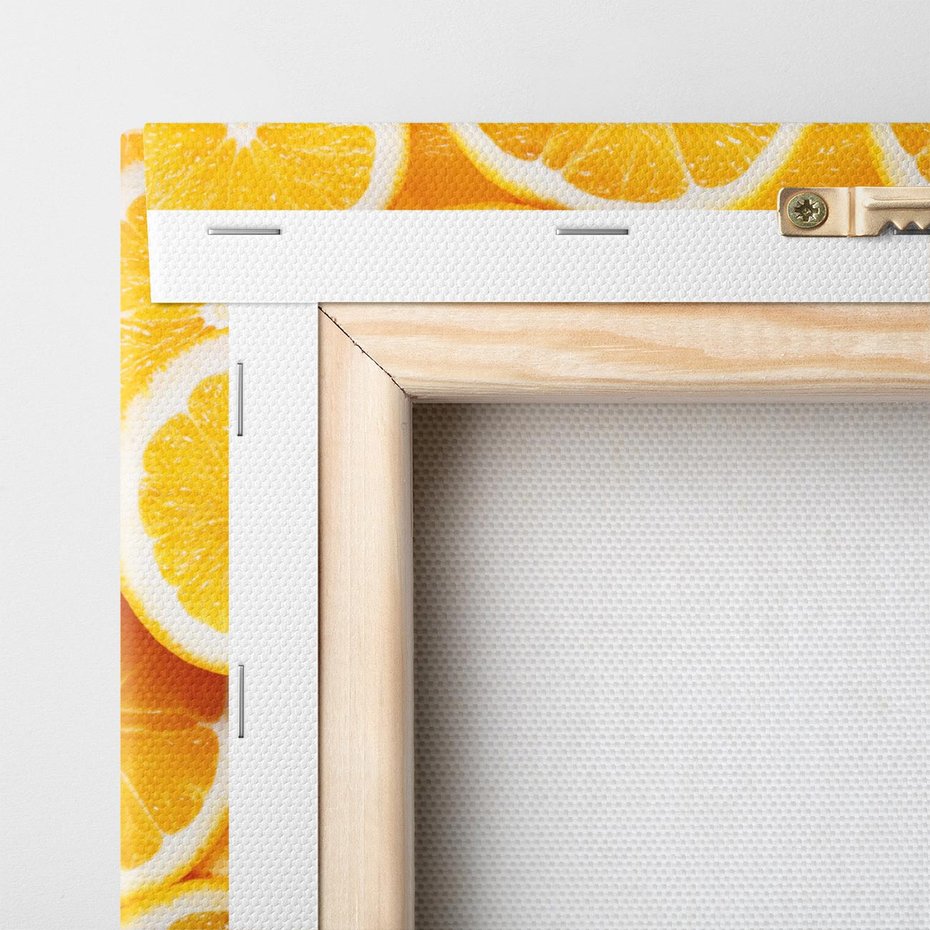 Obraz na płótnie 120x80 - Wyrazista moc pomarańczy - pomarańcze, owoce