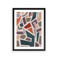 Plakat w ramie 30x40 - Modernistyczna Transcendencja - geometryczne kształty, mozaika - rama czarna
