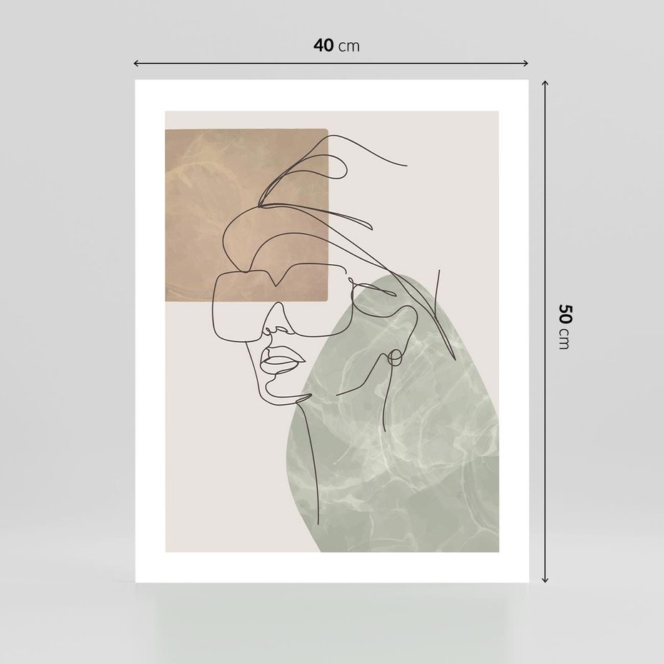 Plakat bez ramy 40x50 - Geometria i Szkic - nowoczesny obraz, grafika