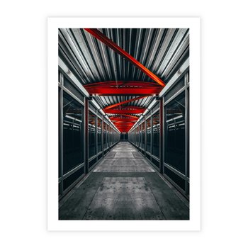Plakat bez ramy 30x40 - Nieskończoność Przestrzeni - korytarz, perspektywa