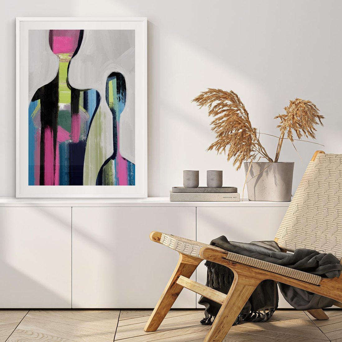 Plakat bez ramy 30x40 - Wnętrza Kształtów - abstrakcyjna sztuka, nowoczesny obraz