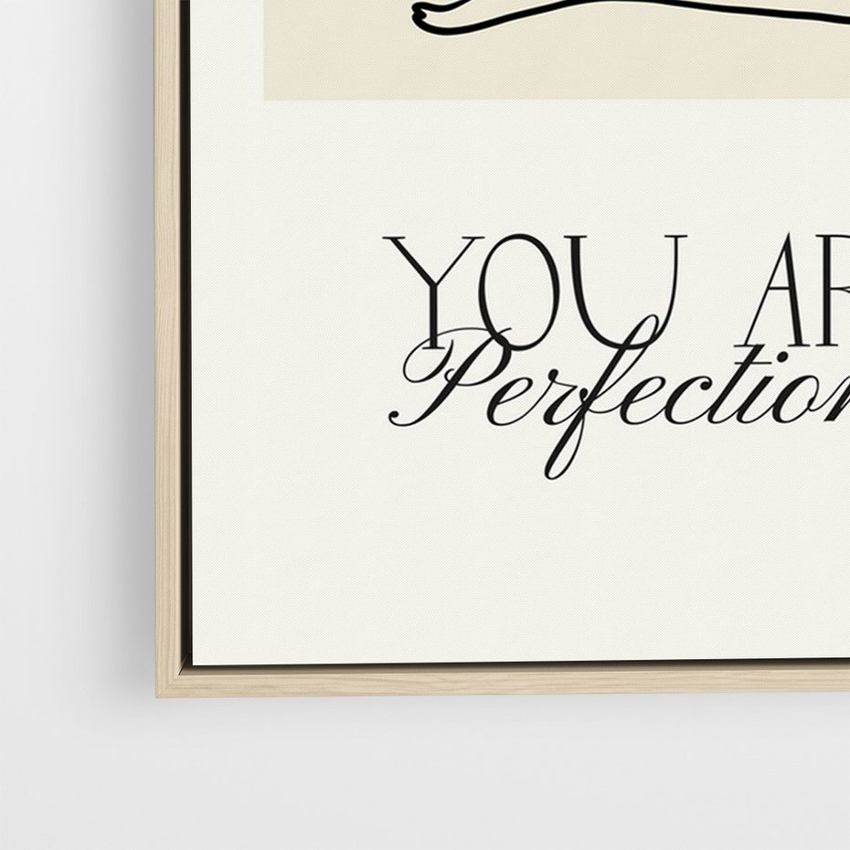 Obraz w ramie 70x100 - Harmonia Kształtów Bez Granic - siła kobiecości, rysunek - rama drewno