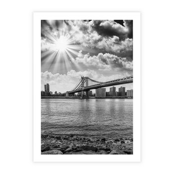 Plakat bez ramy 21x30 - Most w Mieście - most, miasto