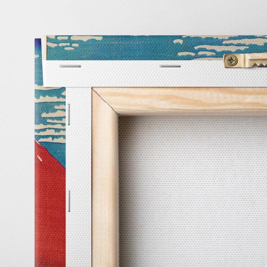 Obraz na płótnie 70x50 - "Fine Wind, Clear Morning" Katsushiki Hokusai - Reprodukcja - reprodukcja, obraz na płótnie