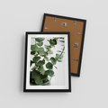 Plakat w ramie 30x40 - Zielone eukaliptusy - eukaliptus, liście - rama czarna