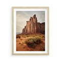 Plakat w ramie 50x70 - Pejzaż pustynnego kanionu - pustynia, kanion - rama drewno