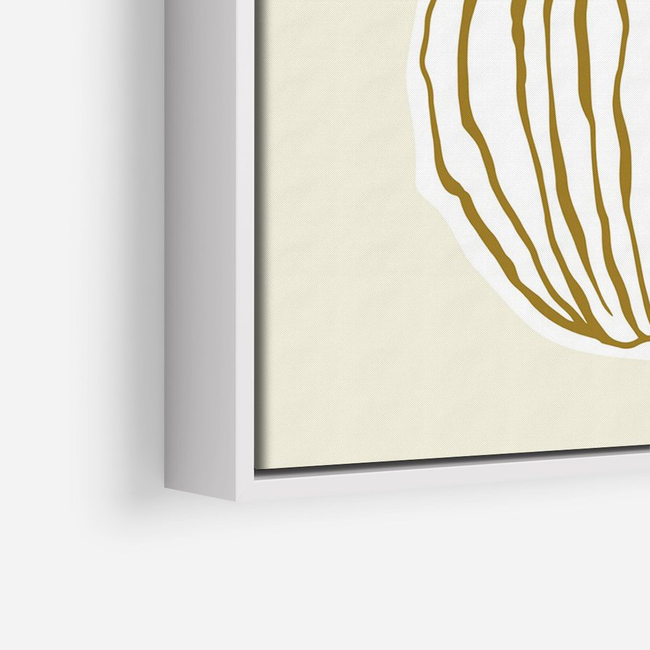 Obraz w ramie 80x120 - Przenikające Formy - abstrakcyjny plakat, kwiaty - rama biała