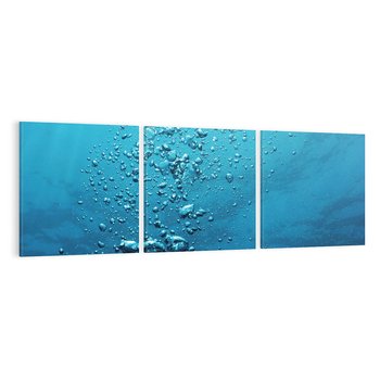 Obraz na płótnie 150x50 - Gra Bąbelków - woda, bąbelki
