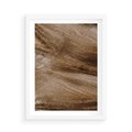 Plakat w ramie 50x70 - Pampasowy Brąz - suche trawy, trawa pampasowa - rama biała