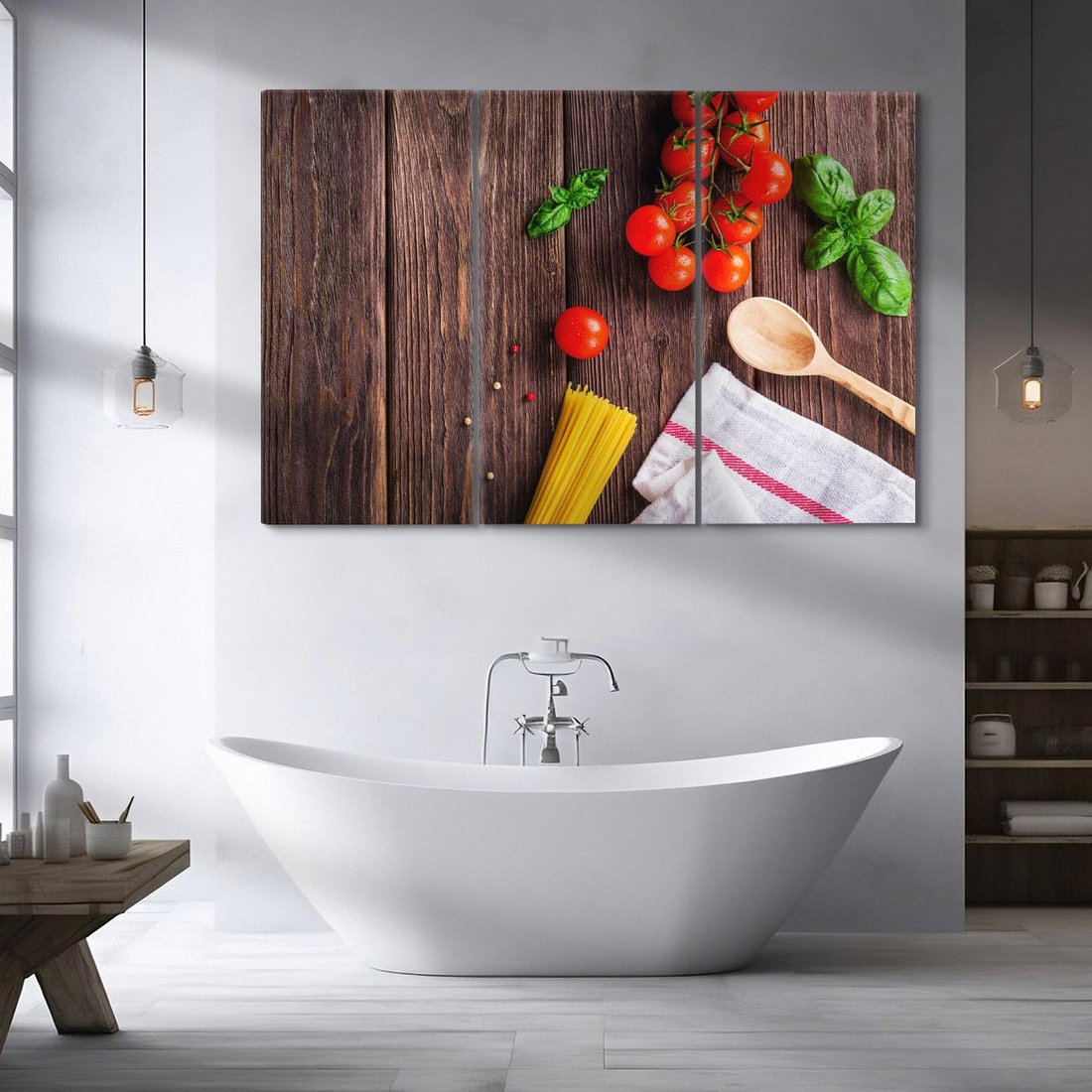 Obraz na płótnie 120x80 - Spaghetti - Kulinarne Delikatesy - spaghetti, makaron