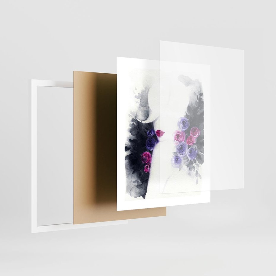 Plakat w ramie 40x50 - Urok osobowości - kobieta, portret - rama biała