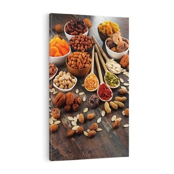 Obraz na płótnie 50x70 - Szlachetne smaki kuchni - nasiona, bakalie