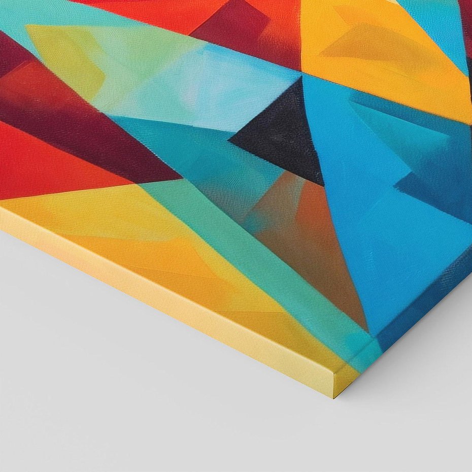 Obraz na płótnie 140x70 - Dzikie Piękno - abstrakcyjny portret geparda, intensywne kolory