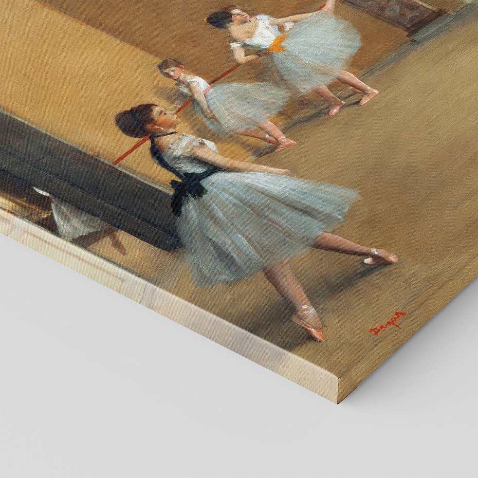 Obraz na płótnie 70x50 - The Dance Foyer at the Opera on the rue Le Peletier (1872), Edgar Degas - Reprodukcja - reprodukcja, obraz na płótnie