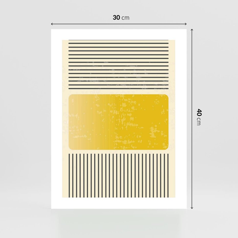 Plakat bez ramy 30x40 - Geometryczna Harmonia - geometria, nowoczesny plakat