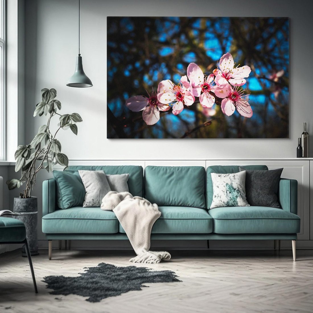 Obraz na płótnie 100x70 - Kwiatowe piękno w pełnym rozkwicie - kwiat, kwiaty