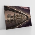 Obraz na płótnie 120x80 - Most na nocnym horyzoncie - most, noc