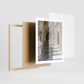 Plakat w ramie 40x50 - Urok uliczki: perspektywa miasta - uliczka, perspektywa - rama drewno