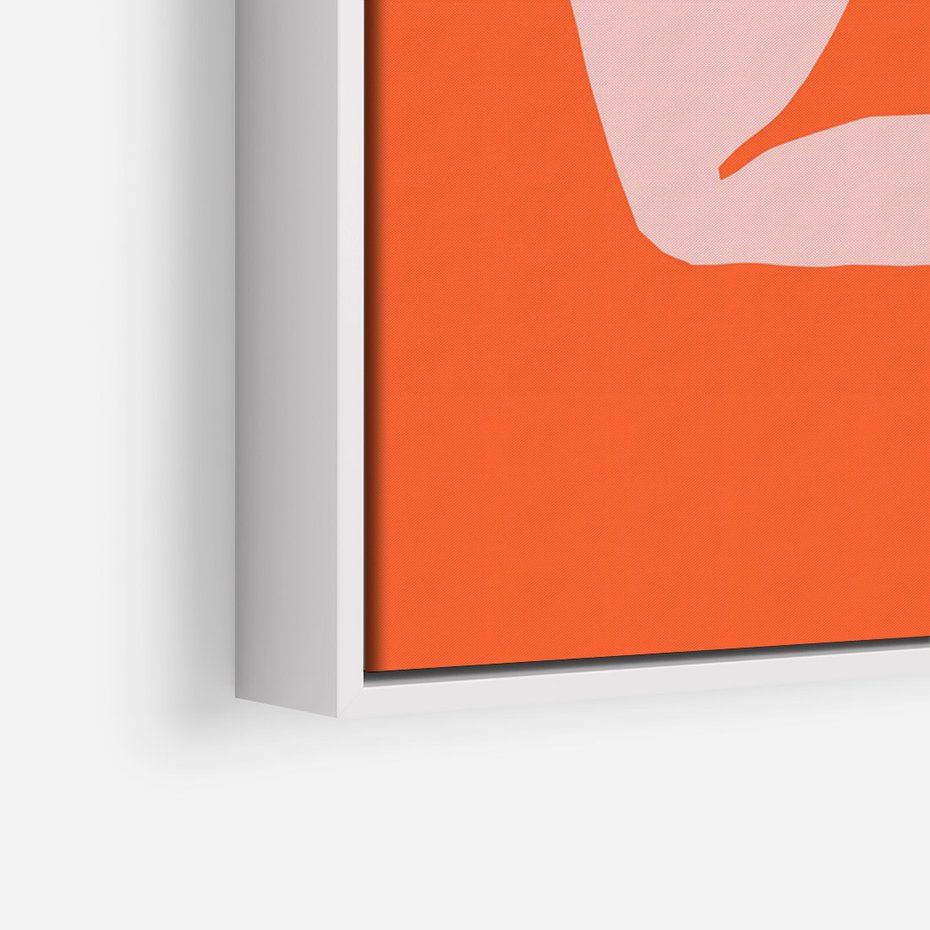 Obraz w ramie 80x120 - Antyczna Godzina - abstrakcja, kobieca sylwetka - rama biała