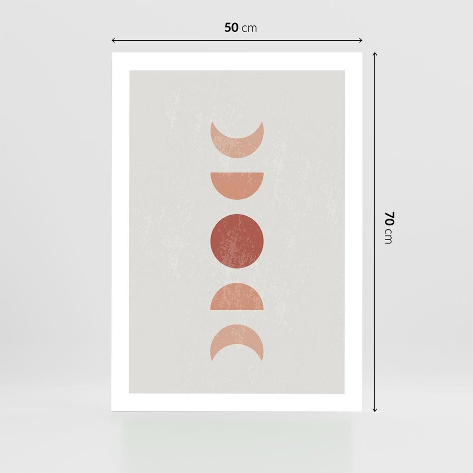 Plakat bez ramy 50x70 - Mistyka Boho - boho plakat, beże brązy