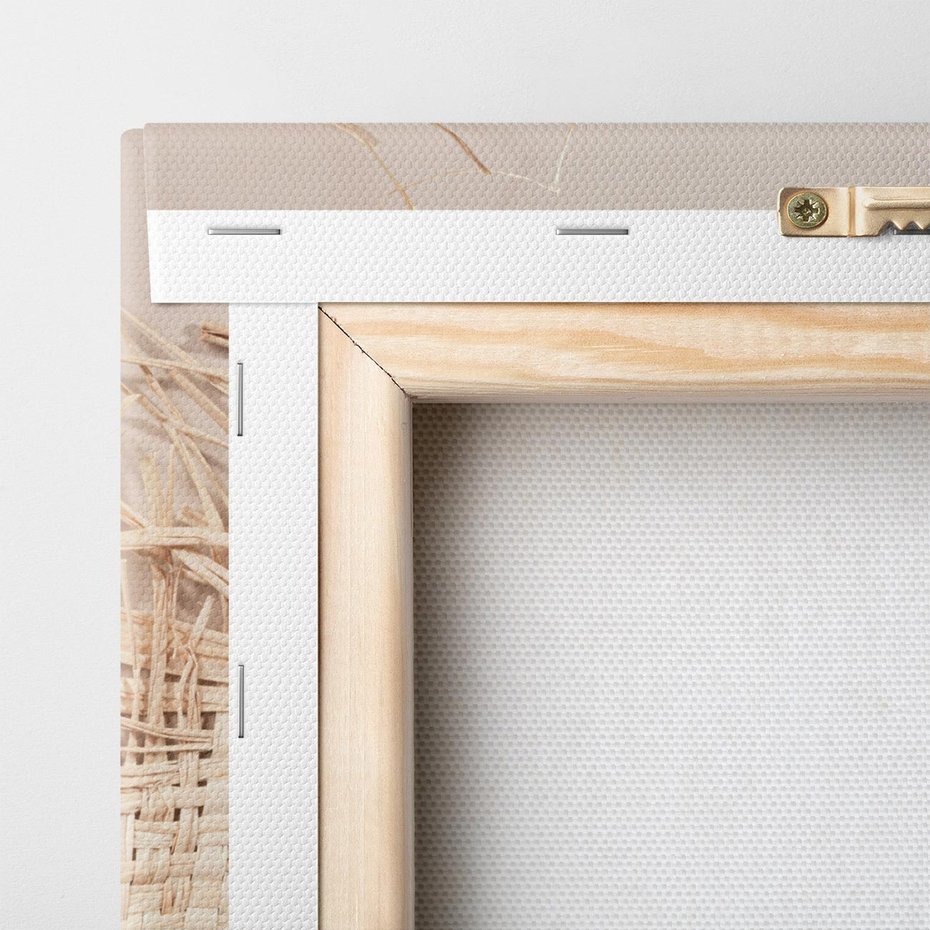 Obraz na płótnie 120x80 - Boho urok suchych liści - suche, liście