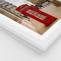 Plakat w ramie 50x70 - Symbol Big Benu - Londyn, budka - rama biała