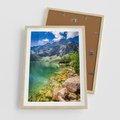 Plakat w ramie 50x70 - Mistyczne Połączenie - jezioro, góry - rama drewno