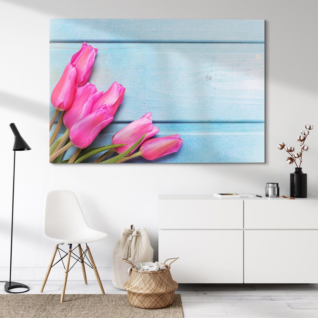 Obraz na płótnie 120x80 - Piękno w pełnym rozkwicie - kwiaty, tulipany