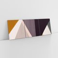 Obraz na płótnie 120x40 - Trójkąty Wnętrz - abstrakcja, geometryczne kształty