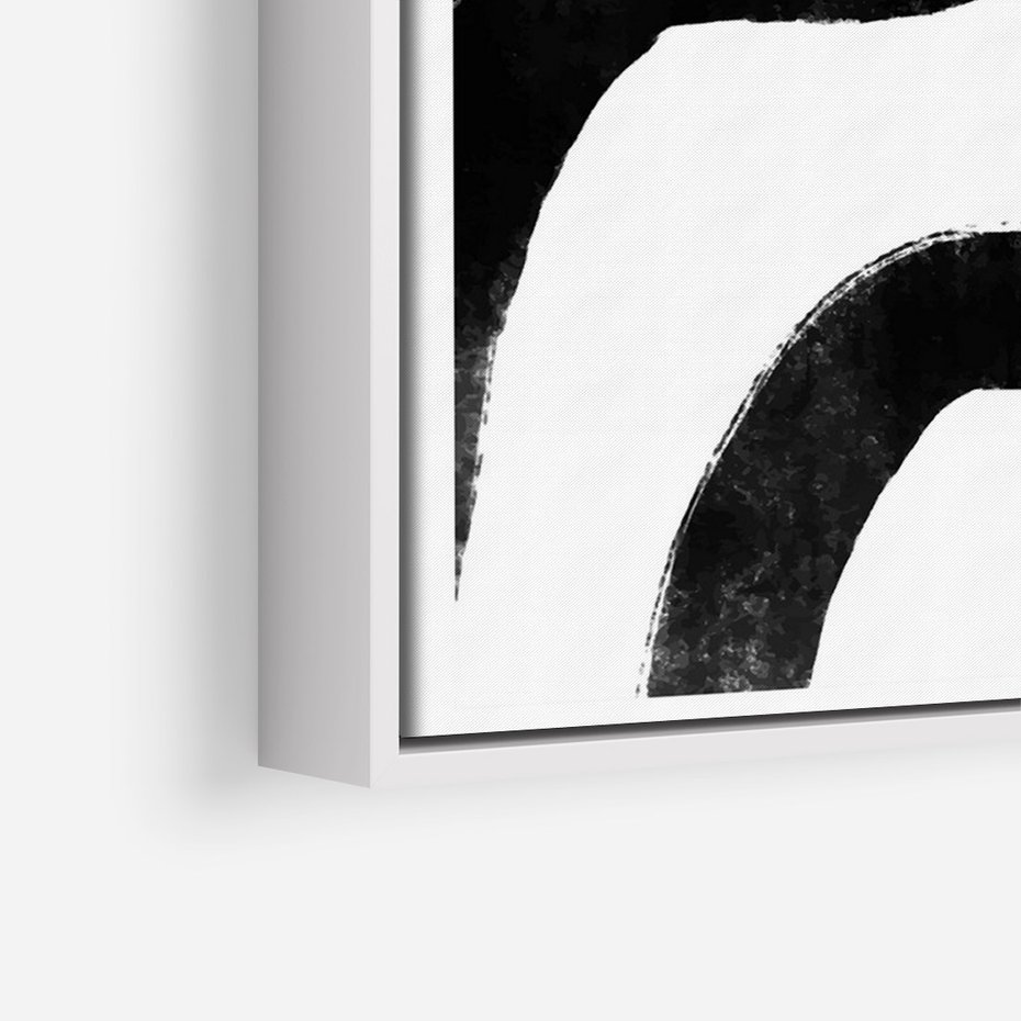 Obraz w ramie 50x70 - Wibracje Plam - abstrakcja, minimalizm - rama biała