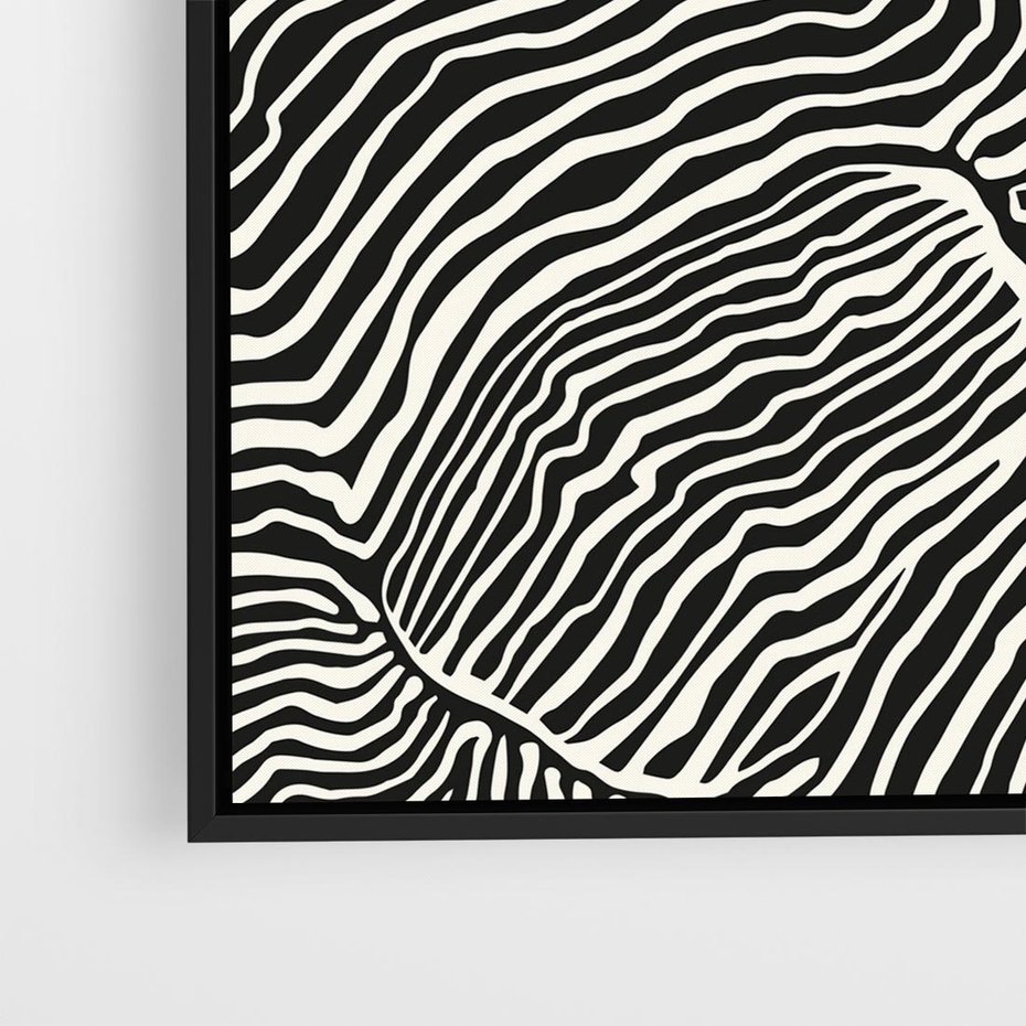 Obraz w ramie 50x50 - Podróżne Impresje - boho plakat, rycina - rama czarna