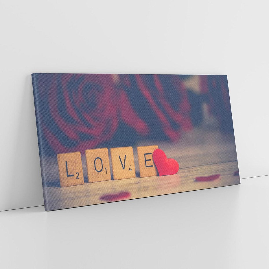Obraz na płótnie 120x60 - Love - Sercem Do Ciebie - love, serce