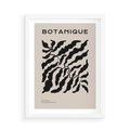 Plakat w ramie 50x70 - Księga Odbić - abstrakcyjne liśćie, roślinne motywy - rama biała