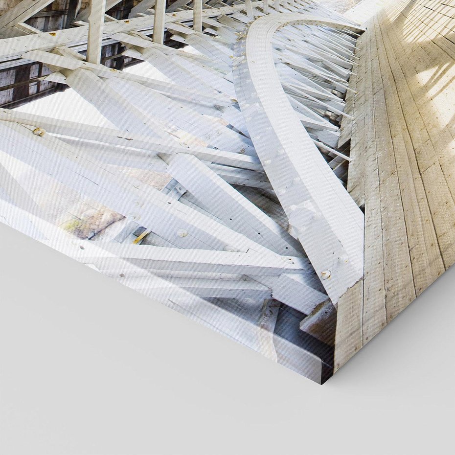 Obraz na płótnie 120x80 - Klimatyczny most w Ameryce - stary most, Ameryka