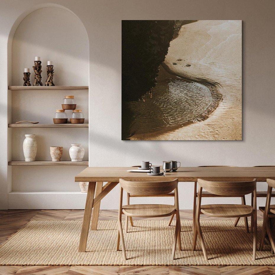 Obraz na płótnie 50x50 - Relaksujący Raj - plaża, morze