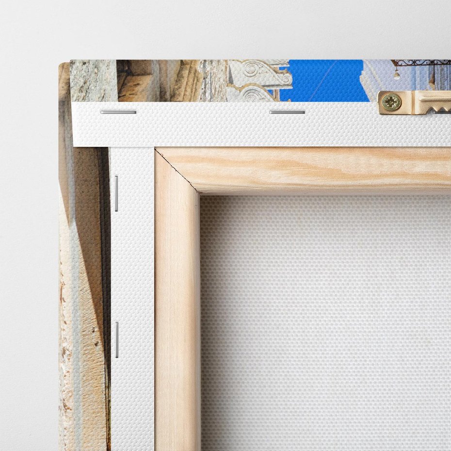 Obraz na płótnie 70x70 - Magiczny Spacer - uliczka, perspektywa