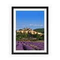Plakat w ramie 50x70 - Prowansalska Aura - lawenda, Prowansja - rama czarna