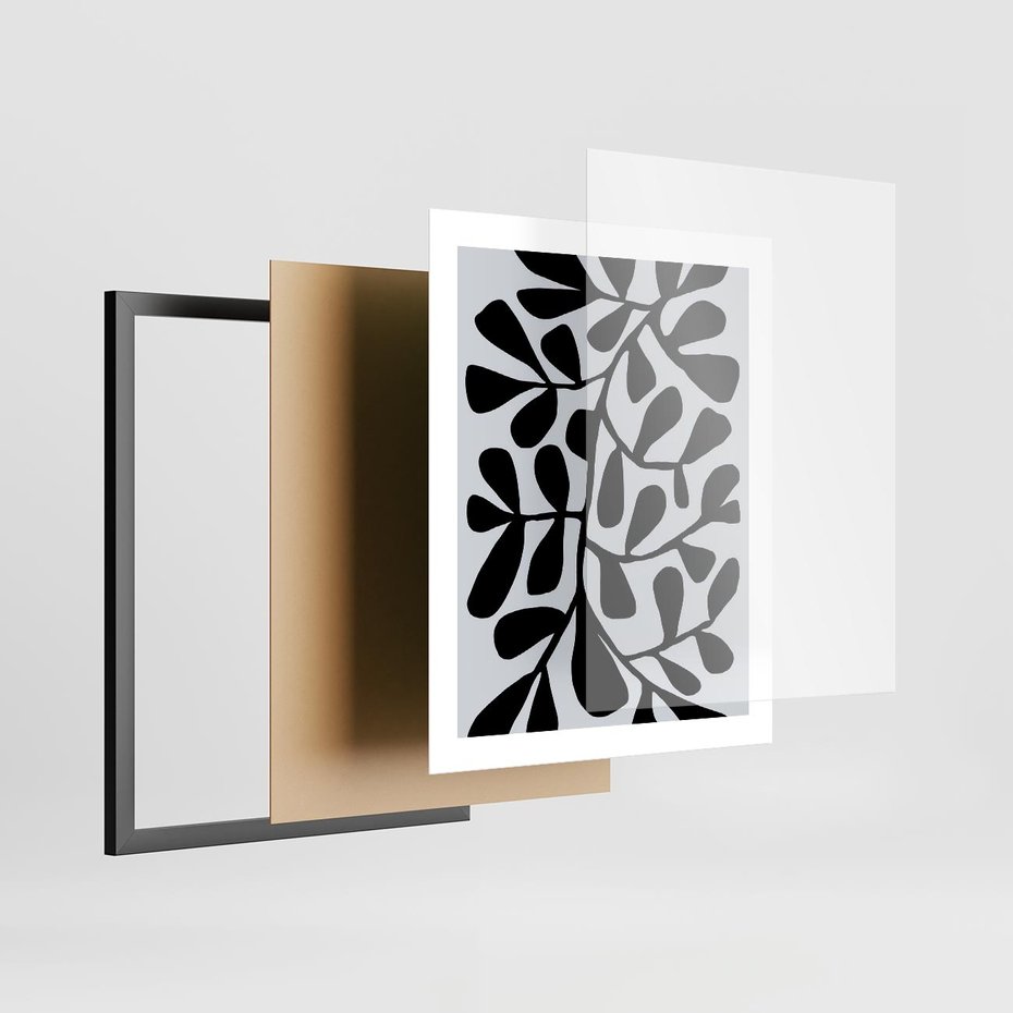 Plakat w ramie 40x50 - Echa Wyobraźni - matisse, sztuka nowoczesna - rama czarna