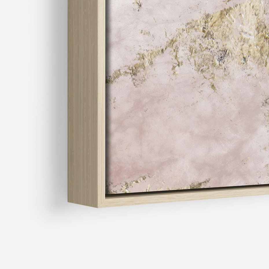 Obraz w ramie 120x80 - Piękno w Szczegółach - marmur, złoto - rama drewno