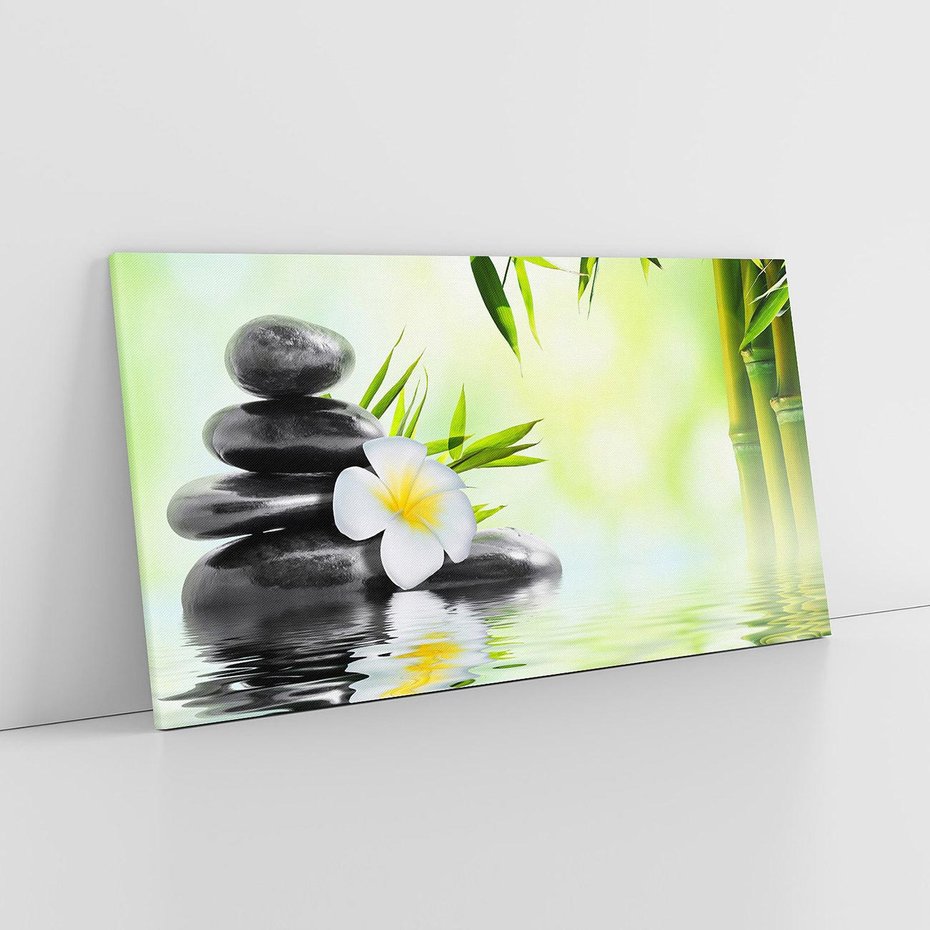 Obraz na płótnie 120x60 - SPA: Relaksująca woda i kamienie - SPA, woda