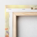 Obraz na płótnie 60x60 - Poranek wśród łąki - ptak, łąka