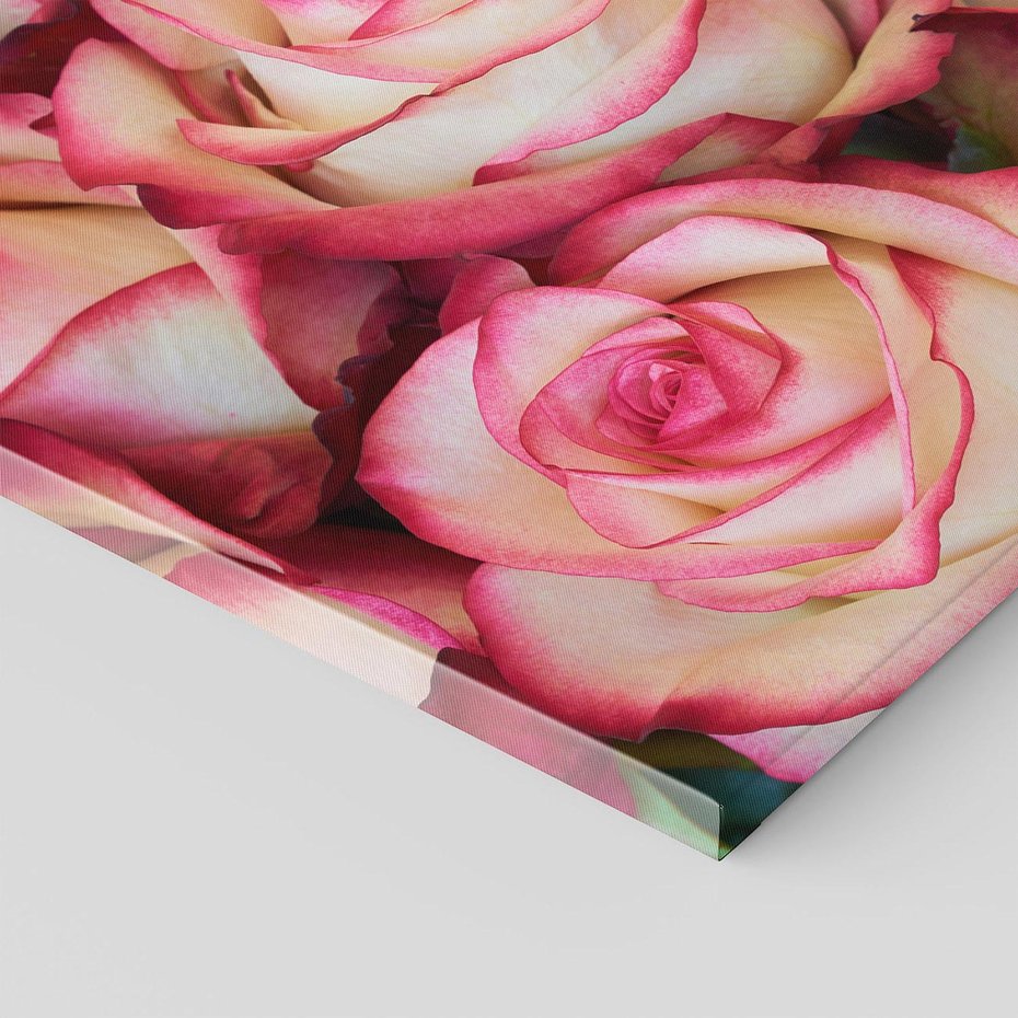 Obraz na płótnie 60x60 - Różany urok - kwiaty, róże