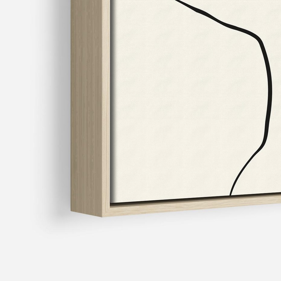 Obraz w ramie 50x50 - Tajemniczy Rytm - kobieta, posąg - rama drewno