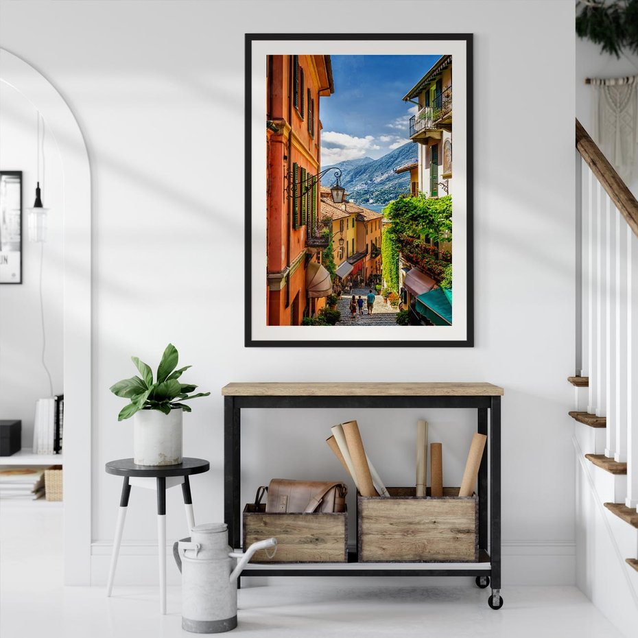 Plakat bez ramy 21x30 - Tropienie Nieskończoności - uliczka, perspektywa